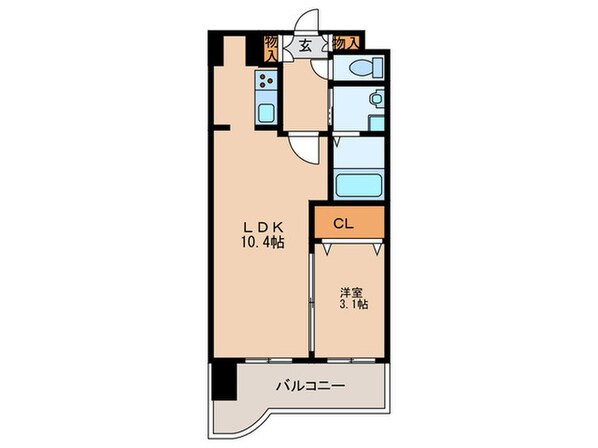 レジディア博多東の物件間取画像